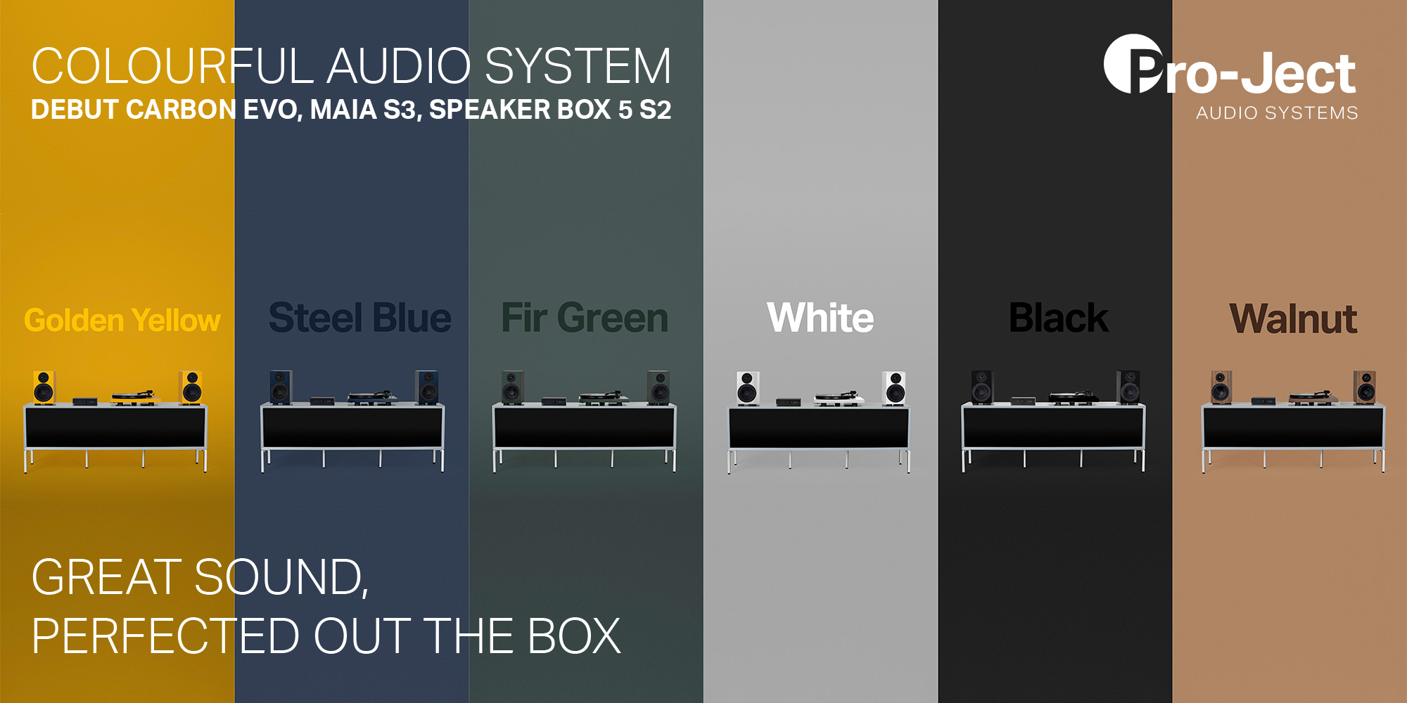 Pro-Ject Colourful Audio System