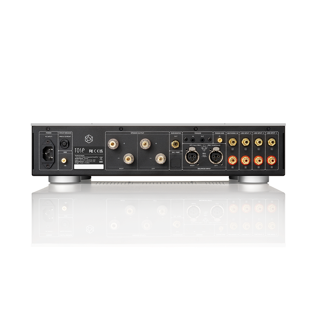 HiFi ROSE RA280 背板類比輸入與揚聲器輸出端子
