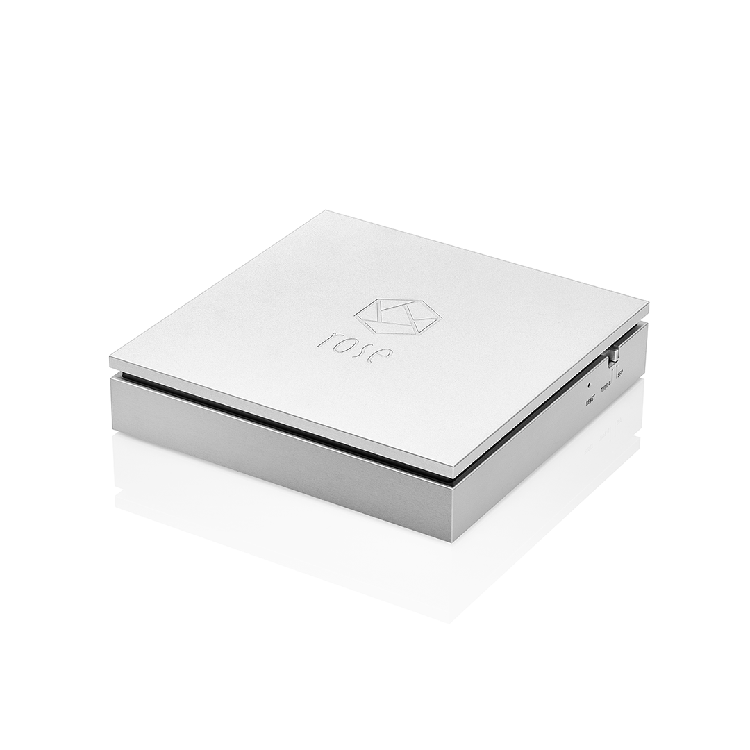 HiFi ROSE RSA720 銀色機身斜視圖