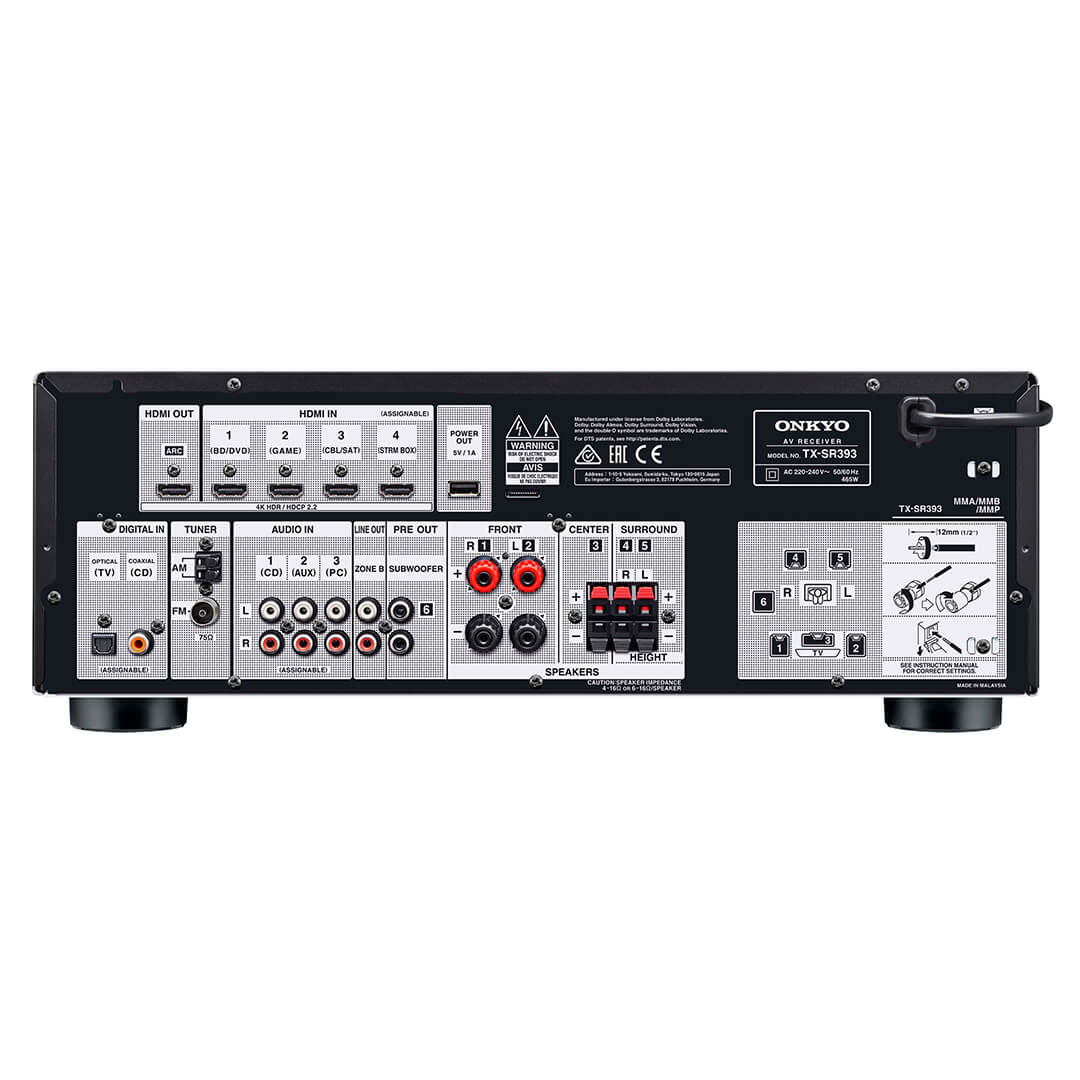 Henley Audio | TX-SR393 AV Receivers | Onkyo TX-SR393 AV Receiver